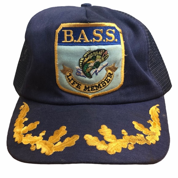 9s Vintage Bass Fishing Trucker Hat 